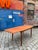 Extendable Teak Dining Table with Oak Legs For Sale - Image 4 of 11