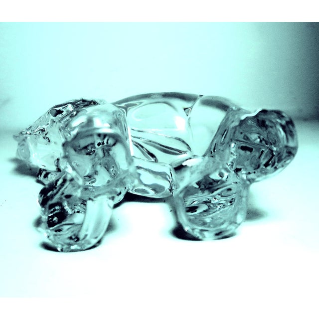 Waterford (Ireland) - Beautiful Solid Crystal Elephant With Trunk Up - 7 Inches Tall. For Sale - Image 9 of 9