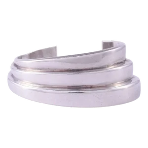 Early 21st Century Bayanihan Sterling Silver Cuff Bracelet