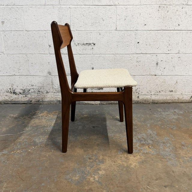 Brown Set of 6 Vintage Danish Modern Teak Dining Chairs Attributed to Erik Buck (Buch), 1960s For Sale - Image 8 of 12