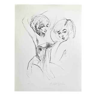 Alejo Vidal-Quadras, Double Marilyn, Lithograph, Mid-20th Century For Sale