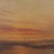 Textile Sunset on Sea Landscape, Oil on Borad, Framed For Sale - Image 7 of 11