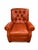 2000 - 2009 Hancock & Moore Red Leather 3-Piece Living Room Set – Pair of Sofas & Matching Tufted Recliner For Sale - Image 5 of 7