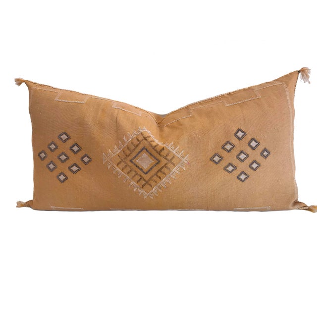 Art Deco Cactus Silk Pillow Cover For Sale - Image 3 of 9