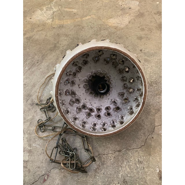 Mid-Century Danish Ceramic Pendant Lamp For Sale - Image 10 of 12