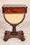 William IV rosewood and mahogany side / sewing table, circa 1835. With a mahogany top with rounded corners, a rosewood...