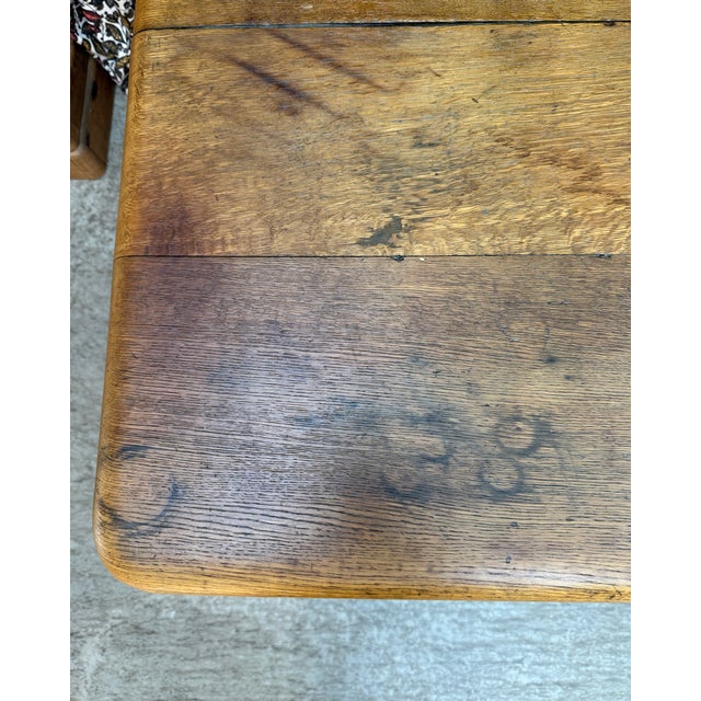 Large Craft Dining Table in Oak, 1890s For Sale - Image 16 of 18