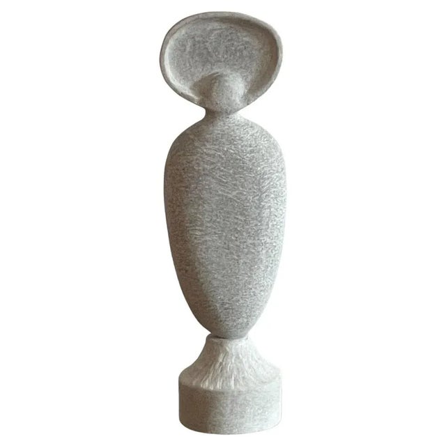Small Woman Hand Carved Marble Sculpture by Tom Von Kaenel For Sale - Image 6 of 6