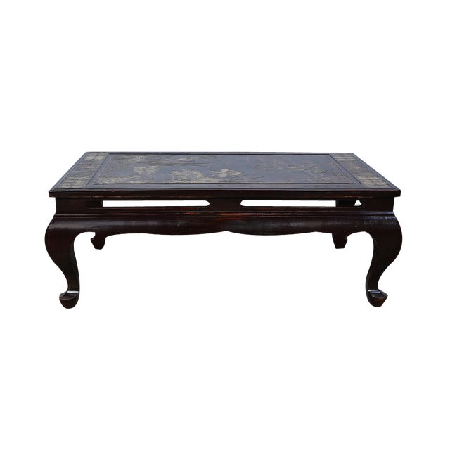 Lacquered Wooden Coffee Table, China, 1960s For Sale