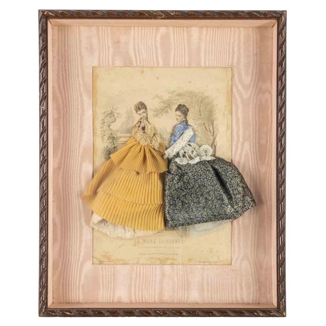 Unknown, Toilettes de Mme Bréant-Castel, Etching, 1876 For Sale