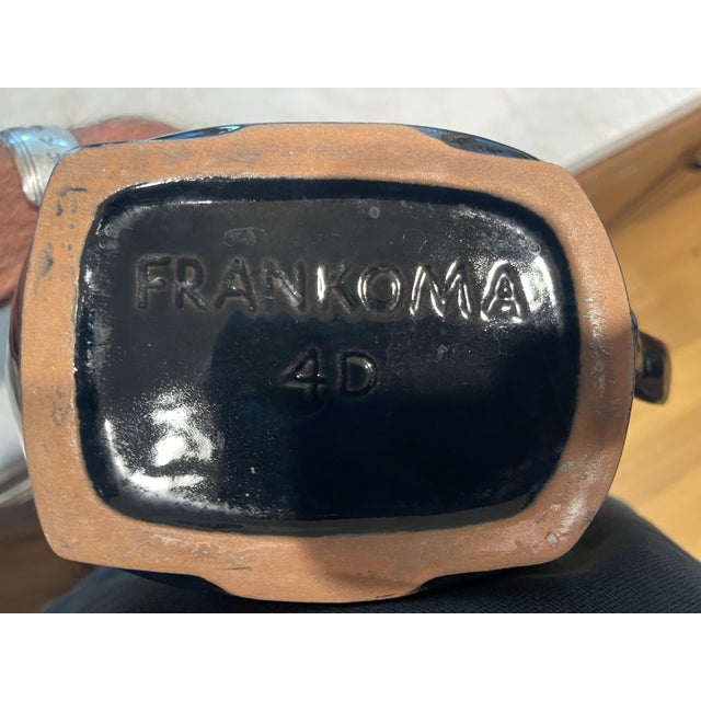 1960s 1960s Mid Century Modern Frankoma Black Pitcher - Rare For Sale - Image 5 of 5