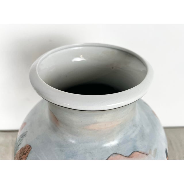 Vintage Equestrian Fox Hunting Scene Vase For Sale - Image 9 of 10