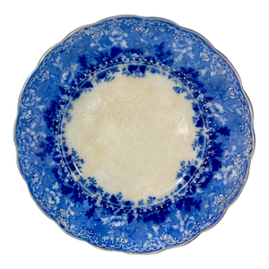 Antique Ridgway Dundee (Flow Blue) Luncheon Plate