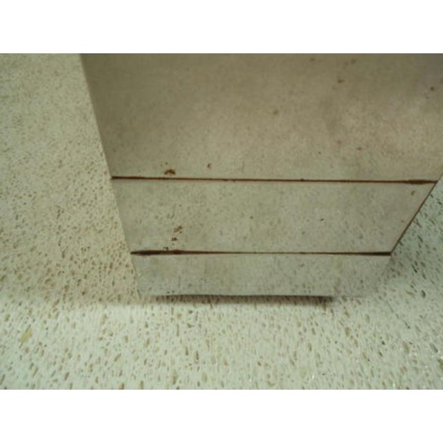 Signed Paul Evans Cityscape Cocktail Coffee Table Chrome Mirror and Glass, an Original, 1970s For Sale - Image 10 of 10