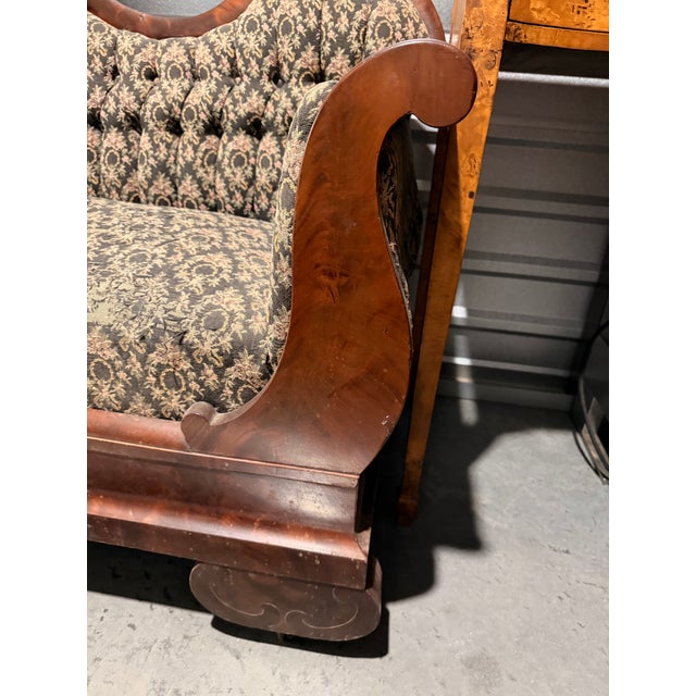 Late 19th Century Late 19th Century Victorian Era Sofa Duncan Phyfe Style For Sale - Image 5 of 12