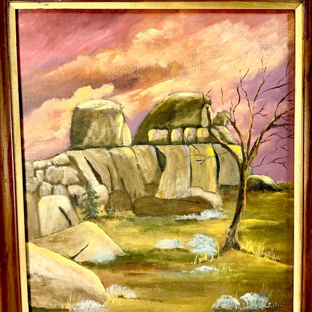 1972 Impressionist Rustic Landscape Original Oil Painting, ‘Old Wyoming’ by Kay Anthony For Sale - Image 10 of 15