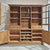 Dimensions: 74.5"W x 20.25"D x 80"D&nbsp; Upper L & R 9.25"D x 22.5"W x 41"H&nbsp; Lower L & R 17.5"D x 22.25"W x 24.25"H...