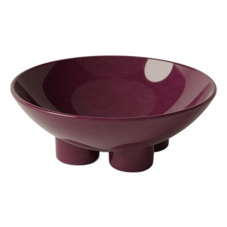 Fruuuuit Super Glossy Purple Fruit Bowl by Burgio. For Sale