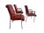 Poltrona Frau Oxblood Red Leather Dining or Office Chair by Poltrona Frau For Sale - Image 4 of 13