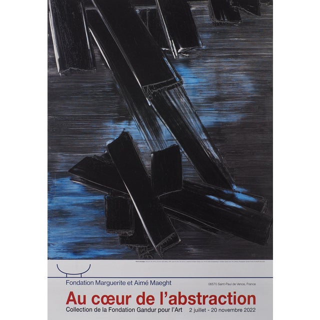 Peinture 24 Août 1958 Poster after Pierre Soulages For Sale
