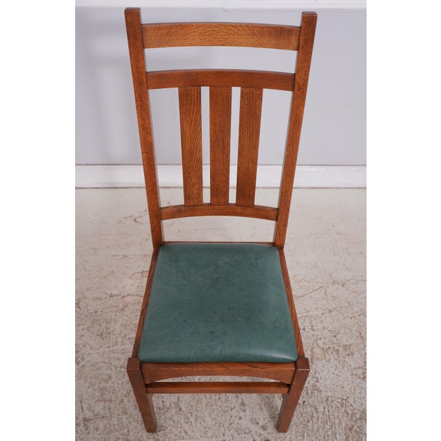 Age: c2002 Details: #32 Finish Arts & Crafts Style Leather Seats High Quality Construction Nice Tooled Leather Stretcher...