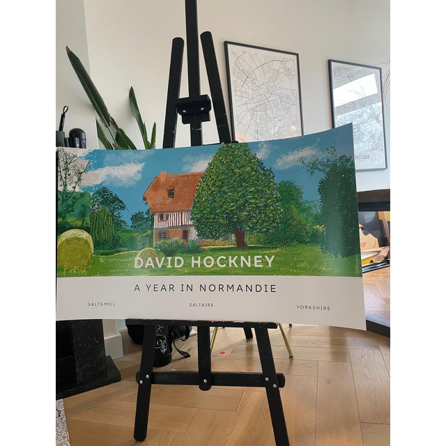 David Hockney, A Year in Normandie (House and Tree), 2020-2021 (detail) Composite IPad Painting, copyright David Hockney,...