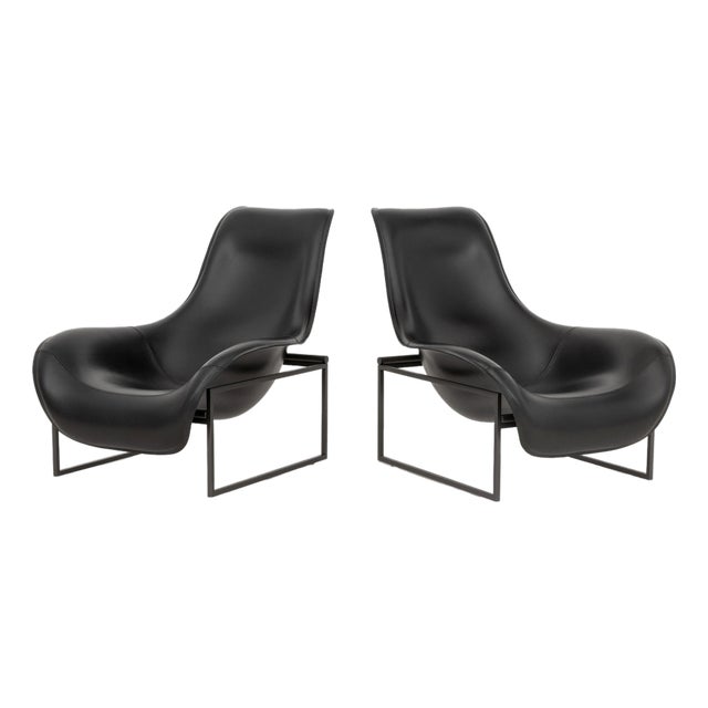 Antonio Citterio B&b Italia "Mart" Armchairs, Pair For Sale
