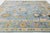 2020s Contemporary Modern Oushak Style Hand-Knotted Wool Area Rug in Sky Blue & Pastel For Sale - Image 5 of 12
