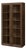 Rh Machinto Glass Cabinet in Brown Oak With Burnished Brass — Like New For Sale