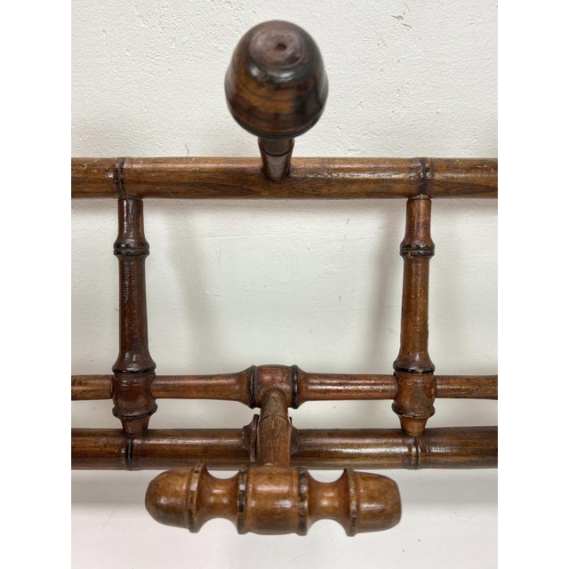 Antique French Faux Bamboo Coat Rack, 1890s For Sale - Image 6 of 14