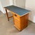 Teal Art Deco Amsterdamse School Desk, the Netherlands, 1950s For Sale - Image 8 of 10