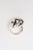 Mid-Century Modern Vintage Sterling Silver Ring With Interlocking Circles, 1960's, Size 8 For Sale - Image 3 of 10
