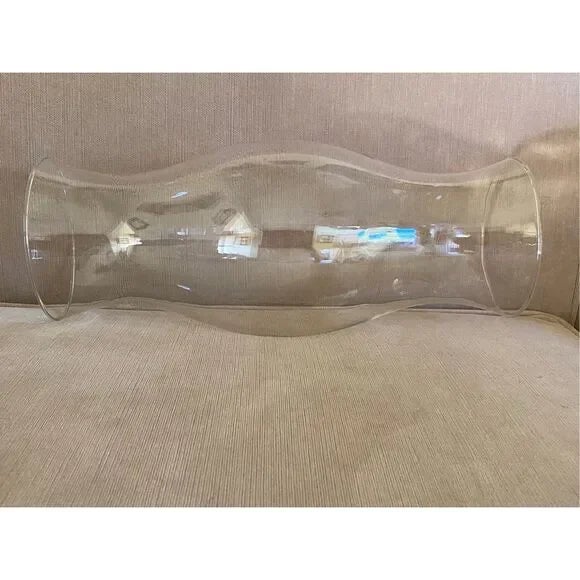 Vintage Colonial Williamsburg Style Glass Hurricane Candle Shade Globe For Sale - Image 4 of 5