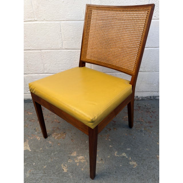 Set of Six Mid-Century Walnut and Cane Dining Chairs by Glenn of California For Sale - Image 9 of 18