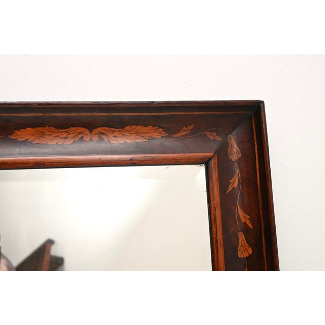 Brown Antique Dutch Mirror, 1820s For Sale - Image 8 of 11