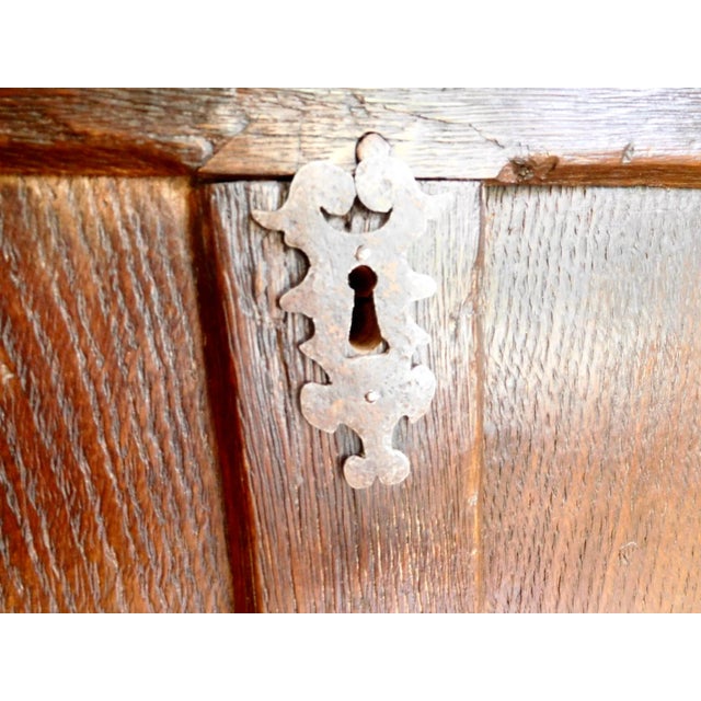 17th Century Oak Chest For Sale - Image 4 of 8