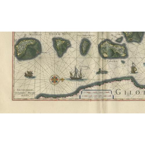 Antique Maps of Indonesia and Moluccas from Blaeu, 1642, Set of 2 For Sale - Image 10 of 14