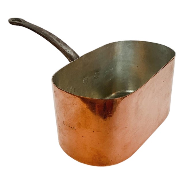 Vintage Rectangular French Copper Pot # 2 For Sale