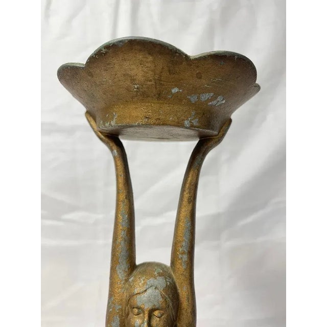 Art Deco Nude Smoking Stand Signed Frankart For Sale - Image 10 of 12