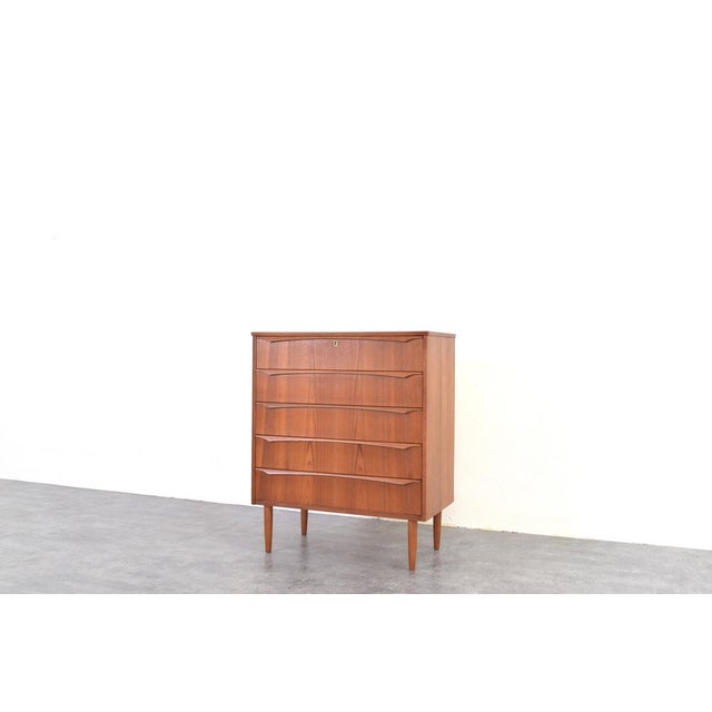 Brown Mid-Century Modern Danish Teak Chest of Drawers, 1960s For Sale - Image 8 of 16