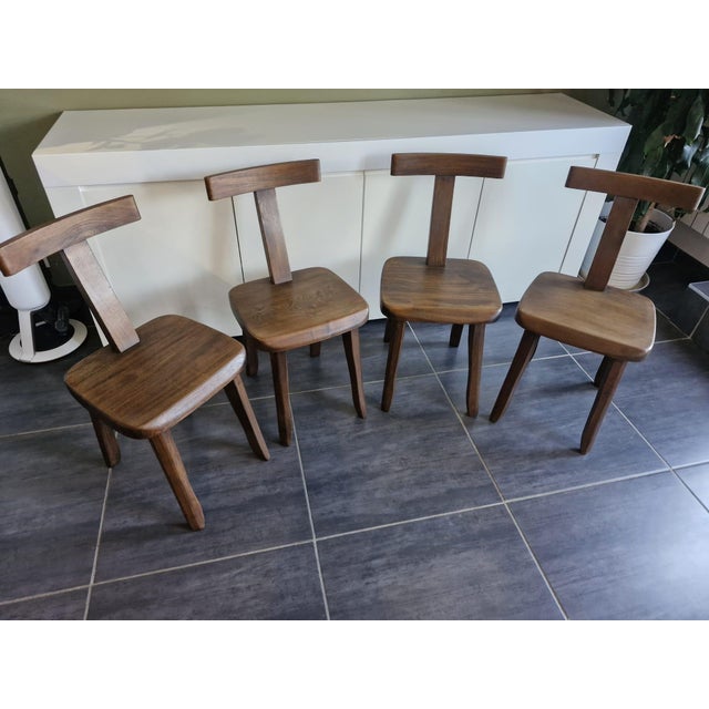 Brutalist Model T Chairs, Finland, 1960s, Set of 4 For Sale - Image 11 of 11