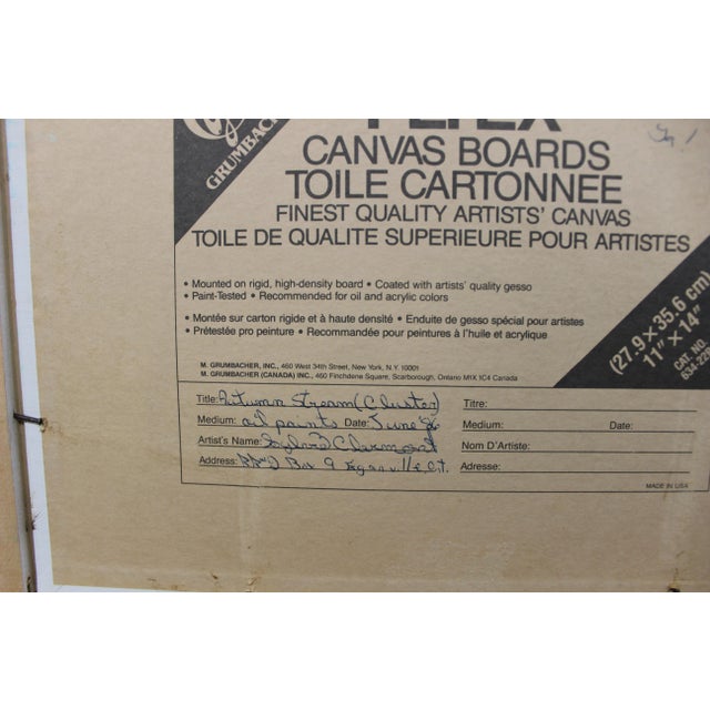 Mid Century Modern landscape painting For Sale - Image 4 of 6