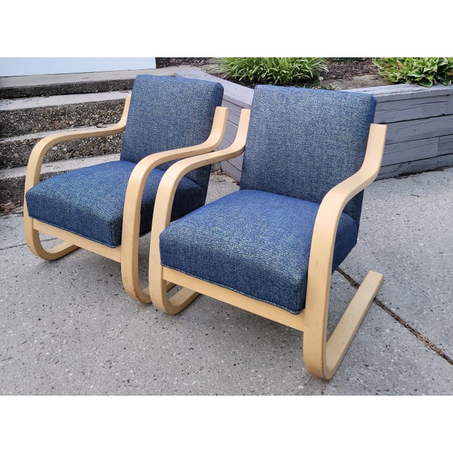 1987 Model 402 Lounge Chairs by Alvar Aalto for Artek For Sale - Image 9 of 17