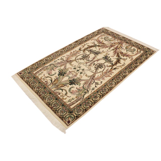 Designed with mesmerizing intricacy and gorgeous color palette, this hand-knotted masterpiece demonstrates the beauty and...