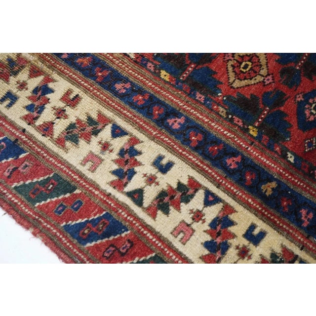 Antique Bidjar Rug 3'11'' x 8'2'' For Sale - Image 4 of 8