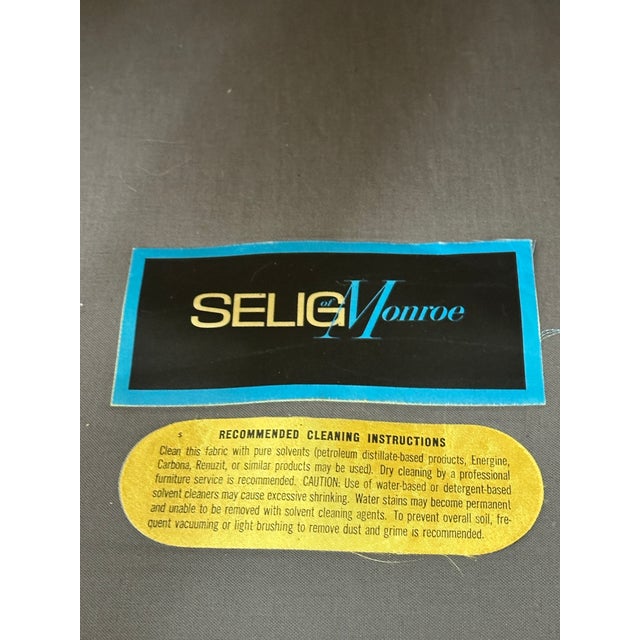 1970s Selig of Monroe Swivel and Tilt Chairs- A Pair For Sale - Image 12 of 12