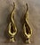 Abstract 1990s Pair Iconic Chapman Brass Flame Table Lamps For Sale - Image 3 of 6