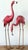 Vintage Boho Painted Metal Flamingos - Set of 2 For Sale - Image 10 of 12