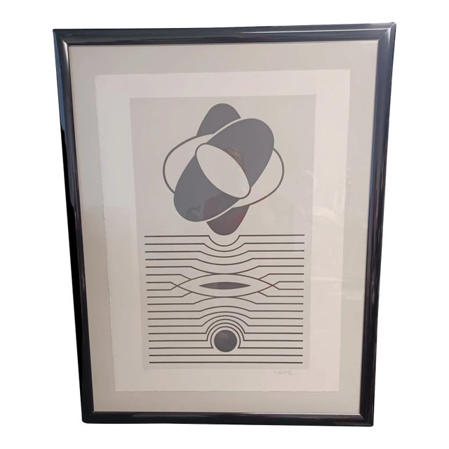 Vintage Victor Vasarely Op Art Serigraph #70/150 For Sale