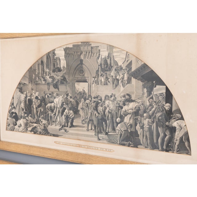 After Frederic Leighton, The Industrial Arts Applied to War and Peace, 1900, Prints, Framed, Set of 2 For Sale - Image 4 of 11